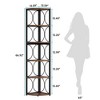 Resenkos Bookshelf, Bookcase Standing Shelf Unts,6-Tier Corner Shelf, 67" Corner Bookshelf Shelving Unit,Brown - 2 of 2