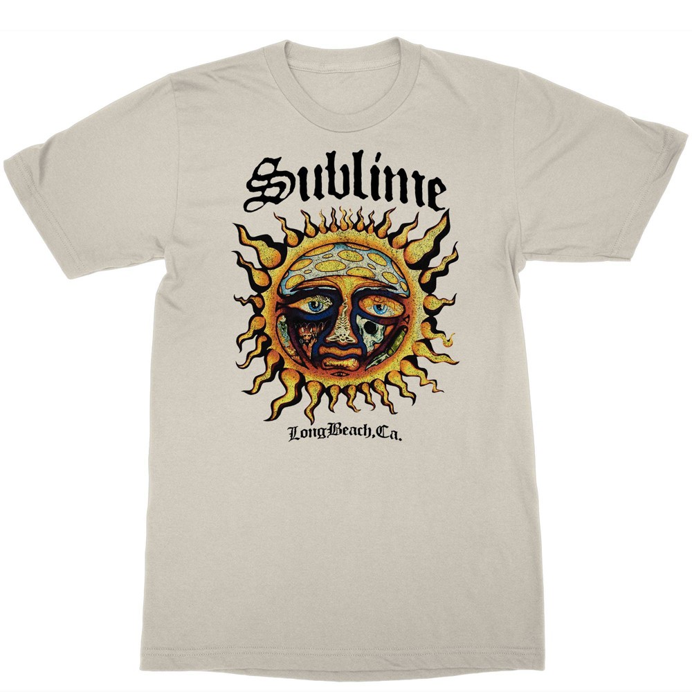 Women's Sublime Logo Short Sleeve Graphic T-Shirt - Ecru XXL, White