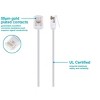 Monoprice Cat6 Ethernet Patch Cable - 1 Feet - White | Stranded, 550MHz, UTP, Pure Bare Copper Wire, 36AWG  - Micro SlimRun Series - 3 of 4