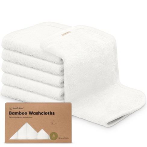 NEW MATERIAL - Bamboo/Organic Cotton Fleece Washcloths - 12 packs