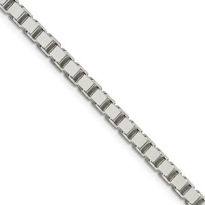 Black Bow Jewelry 4.5mm, Sterling Silver, Solid Box Chain Necklace - 1 of 4