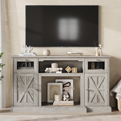 TV Stand for 65 Inch TV, Entertainment Center, Wood TV Media Console Table Storage Cabinet