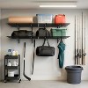 Heavy Duty Garage Wall Shelving with Hooks,Storage Shelve(Black, 2 Pack) - 2 of 4