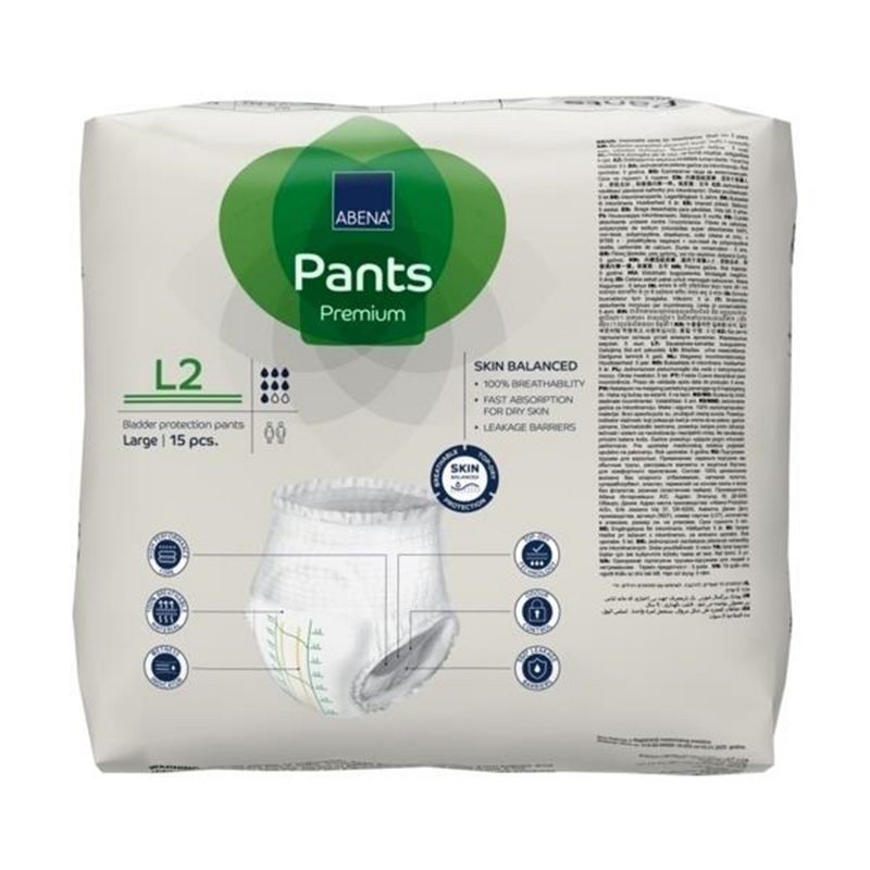Abena Premium Pants L2 Disposable Underwear Pull On with Tear Away Seams Large, 1000021326, 45 Ct, 5 of 7