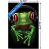 Trends International Frog - Headphones Unframed Wall Poster Prints - 3 of 4