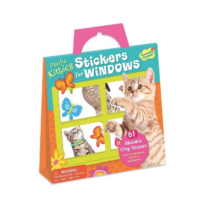 MindWare Kitty Window Reusable Sticker Tote - Stickers - 61 Pieces