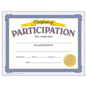 Trend Enterprises Trend Certificate of Participation Classic Certificates 30 CT T-11303 - 1 of 1
