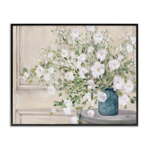 Stupell Industries Geranium Tabletop Country Still Life Painting Blooming Flowers Framed Giclee Art - 1 of 4