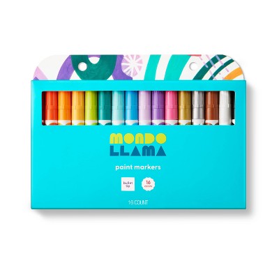 10ct Washable Markers Broad Tip Classic Colors - Mondo Llama™ : Target