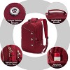 MaseiKar 15.6 inch Laptop Backpack for Women, Stylish Buttons Decor Daypack Fit 15.6 inch Notebook, Computer Notebook Bag with USB Charging Port - 4 of 4