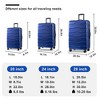 ABS+PC Hardshell 3pcs Luggage with Spinner Wheels and TSA Lock (20/24/28) - 3 of 4
