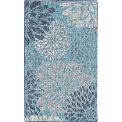 Nourison Garden Oasis Tropical Bloom Indoor/Outdoor Rug
