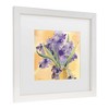 Trademark Fine Art Sheila Golden Vase Of Irises Matted Framed Art - 3 of 4