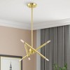 Livex Lighting Soho 6 - Light Chandelier in  Satin Brass - 3 of 4