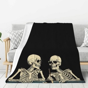 Lomsoe Christmas Pine Tree White Winter Couch Throw Blanket Flannel Soft Blanket for Living Room Bed Sofa Travel Office Camping. - 1 of 4