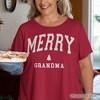 Merry Grandma Retro Christmas T-Shirt, Matching Family Holiday Tee | OrnamentallyYou - 4 of 4