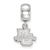 Black Bow Jewelry Sterling Silver Marquette Golden Eagles NCAA Bead Charm - 2 of 4