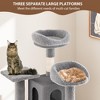 Large Cat Tree for Big Cats, Multi-Level Cat Tower for Indoor Cats, Scratching Post,Condo,Platforms,Cat Tunnel,Hammock,Feeding Station,Pet Play House - 4 of 4