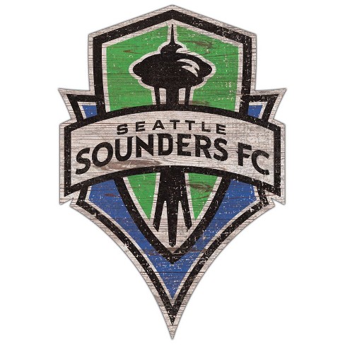 Mls Seattle Sounders Fc Distressed Logo Cutout Sign : Target