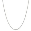 Black Bow Jewelry 2mm Sterling Silver D/C Solid Open Cable Chain Necklace - 3 of 4
