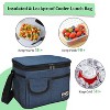 Tirrinia Adults Kids Insulated Leakproof Lunch Bag With Pocket, Reusable Lunch Bento Box, Small Lunch Cooler Tote Bag, Back-To-School Essential - 4 of 4