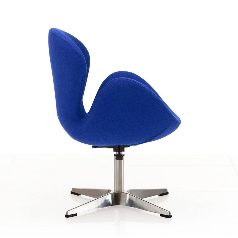 Raspberry Wool Blend Adjustable Swivel Chair - Manhattan Comfort, 6 of 8