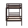 AZL1 Life Concept Beds Durable and Secure Twin over Twin Bunk Bed High Guardrail Durable Construction for Kids Room, Espresso, 78.35"*43.7"*61.81" - 4 of 4