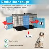BestMassage 24/30/36/42/48 Inch Dog Crate Dog Cage Dog Kennel with Double Door Removable Tray & Handle Indoor Outdoor Pet Crate - 3 of 4