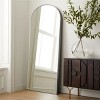 64"X21" Arched Full Length Mirror,Floor Length Arch Mirror,Full Body Mirror Curve Top Floor Mirror,Home Decor Freestanding Mirror-The Pop Home - 2 of 4