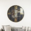 VIP Metal 46 in. Black Aged Industrial Wall Clock - 2 of 3