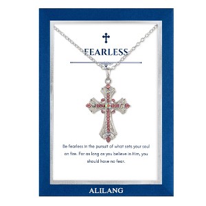 Anna-Kaci Rhinestone Celtic Cross Pendant Necklace with Gift Card & Envelope Jewelry Gifts - 1 of 4