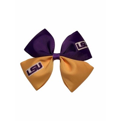 NCAA LSU Tigers Glitter Pinwheel Hair Bow