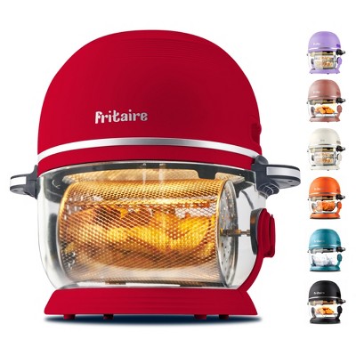 Fritaire Self Cleaning and BPA Free Glass Bowl Air Fryer White