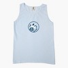 S.W.Smiley Ocean Waves Outline - Women's Garment Dyed Graphic Tank Top - 2 of 4