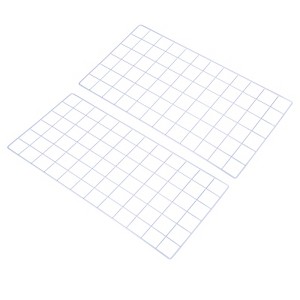 Unique Bargains Metal Wall Photo Pictures Display Decor Wire Grid Panel 2 Pcs - 1 of 4