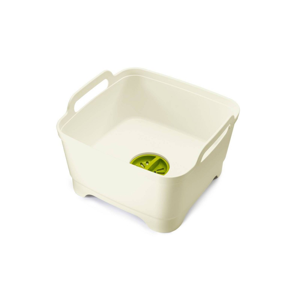 Joseph Joseph Wash and Drain Washing Up Bowl White/Green