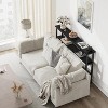 5.9" Narrow Sofa Table, 2 Tier Skinny Console Table with Adjustable Shelf, Slim Behind Couch Table for Living Room, Entryway, Hallway, Foyer - 2 of 4
