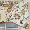 RLF Home 100% Cotton Zanzibar Cornice With Poly/Cotton lining Rod Pocket Valance 50" x 17" Orange - 4 of 4