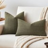 REGALWOVEN Linen Fade-Resistant Soft Solid Minimalist Neutral Throw Pillow Covers 2 Pcs - 2 of 4