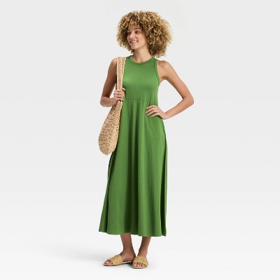 knee length dresses for ladies Baltic Born Womens Nalani Knit Tank Dress | Stone main image 0