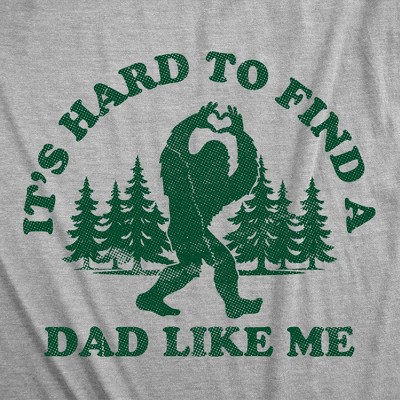 Мужские футболки Crazy Dog T-Shirts, Inc. Mens Funny T Shirts Its Hard to Find A Dad Like Me Sarcastic Bigfoot Graphic Novelty Tee for Men - Crazy Dog Men's T Shirt Gift for Dad Light Grey XL — фото 2