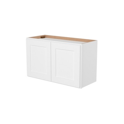 HOMLUX Easy-DIY Shaker White Ready to Assemble Wall Kitchen Cabinet 2 Doors