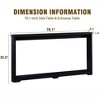 COWLOWN Corrugated Texture Narrow Console Table, Sofa Table for Hallway & Entryway - 2 of 4