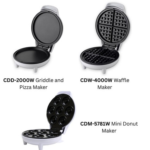 Courant Mini Donut Maker, Personal Griddle, & Waffle Maker