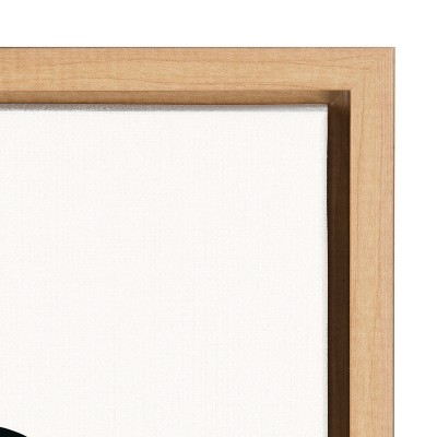 Natural Framed Botanical Sketch Canvas Wall Art, 23x33