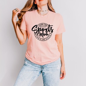 Simply Sage Market Living That Sports Mom Life Stars Short Sleeve Tee - 1 of 4