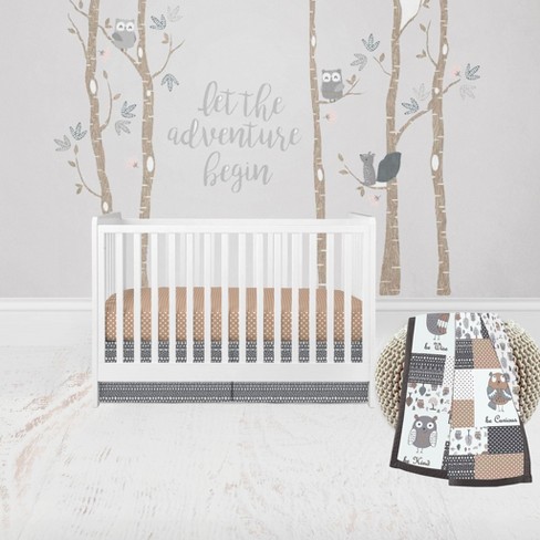 Beige crib bedding set deals