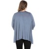 Plus Elbow Length Sleeve Open Cardigan - 24seven Comfort Apparel™ - 3 of 4