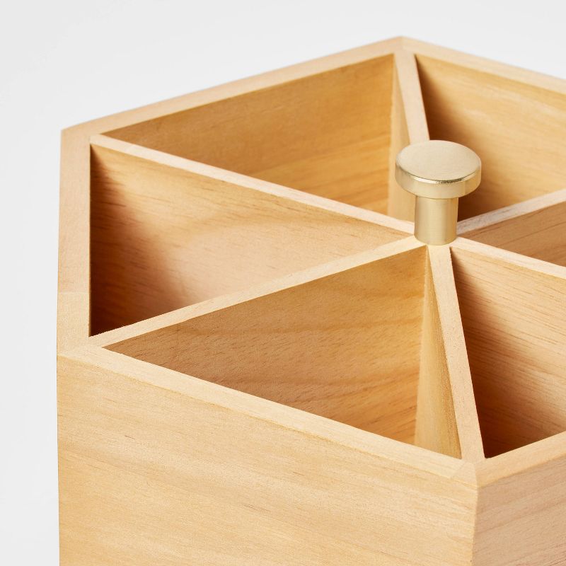 Wooden Spinning Pencil Caddy Naturals - Threshold&#8482;, 4 of 5