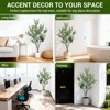 Fake Black Olive Tree with Pot, Faux Olive Tree, Indoor Tall Artificial Plants Potted for Indoor Outdoor Living Room Home Office - 4 of 4